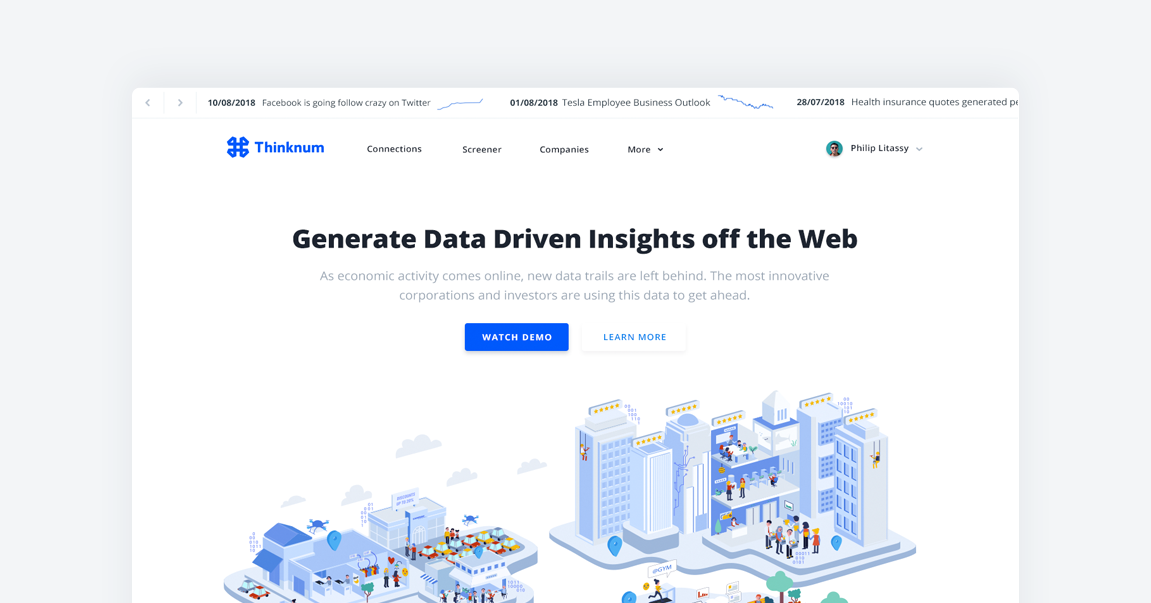 Thinknum Alternative Data – Wield the web as data